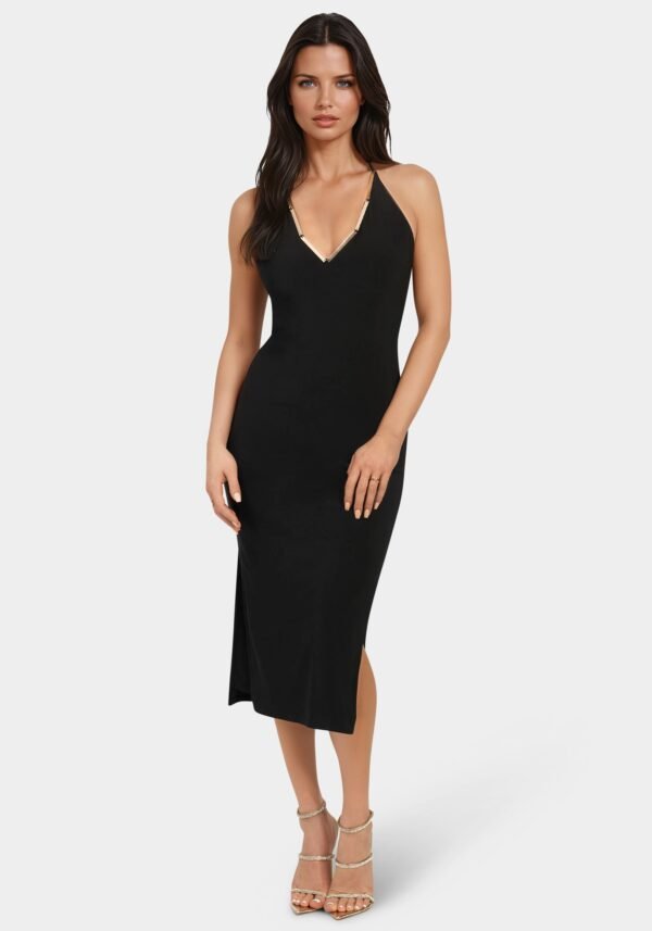 Gold Bar Detail Dress