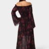 Off the Shoulder Bell Sleeve Maxi Dress